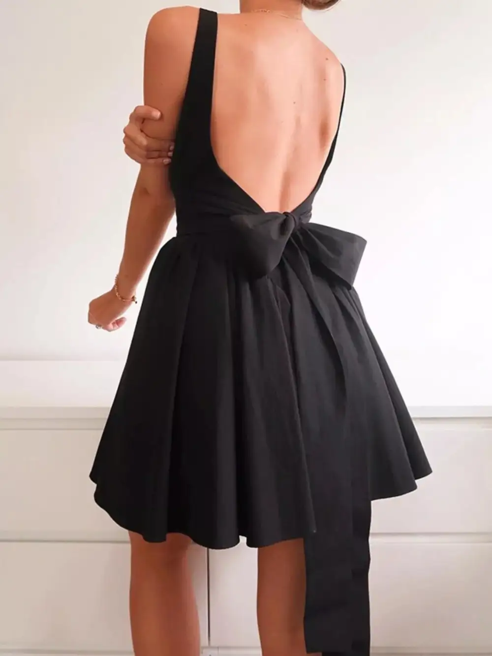 Square Neck Sleeveless Mini Dress