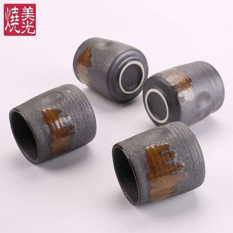 Stoneware Ribbed Drinkware Set