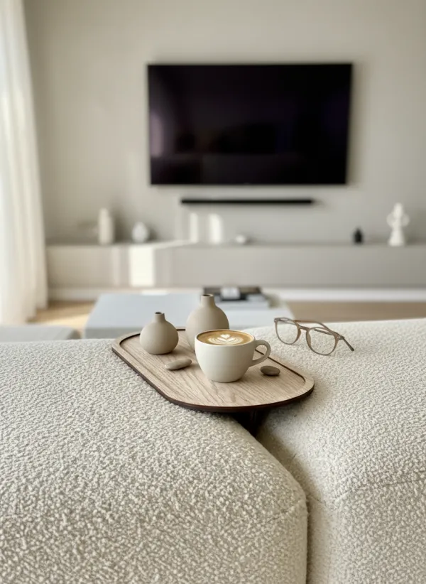 Elm Sofa Tray Cream