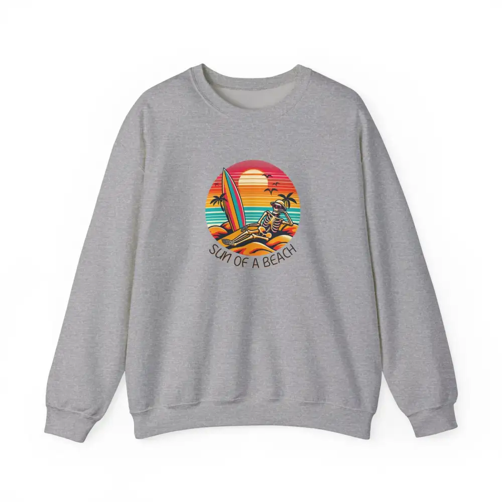 Skeleton Beach Graphic Crewneck Sweatshirt