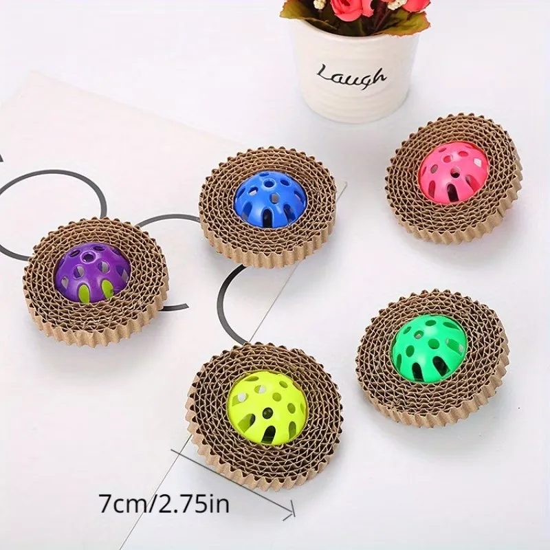 2 Pack Corrugated Paper Cat Toy Ball