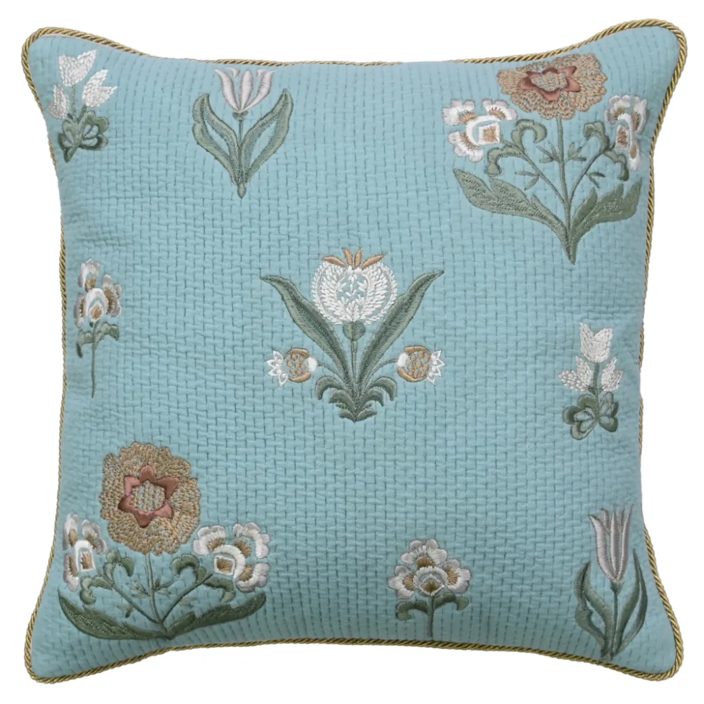 Woven Floral Decorative Cushion Cover