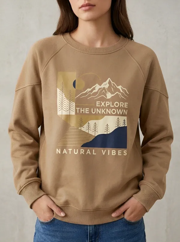 Nature Adventure Explore The Unknown Mountain Sweatshirt