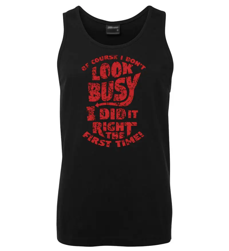 Busy Look Graphic Tank Top