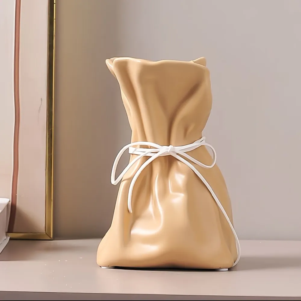 Modern Pleated Ceramic Vase