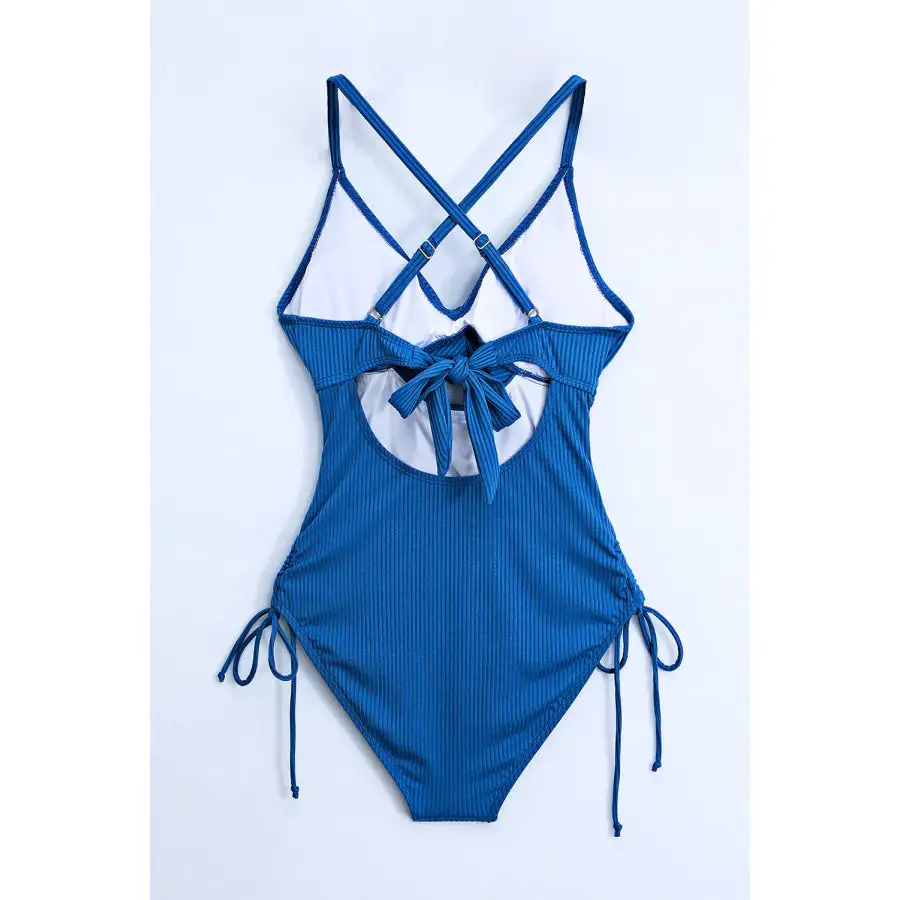 Women's Cutout V-Neck One-Piece Swimsuit