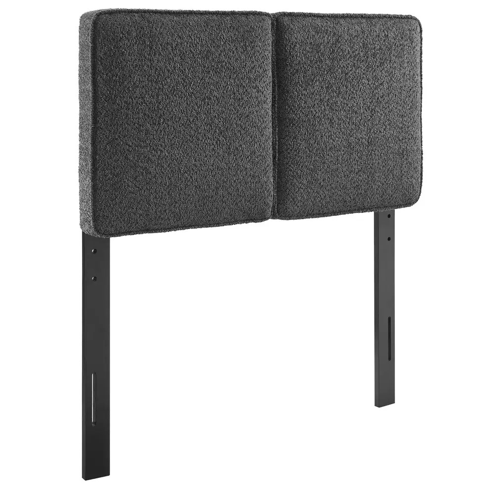 Boucle Fabric Headboard Contemporary Home Design