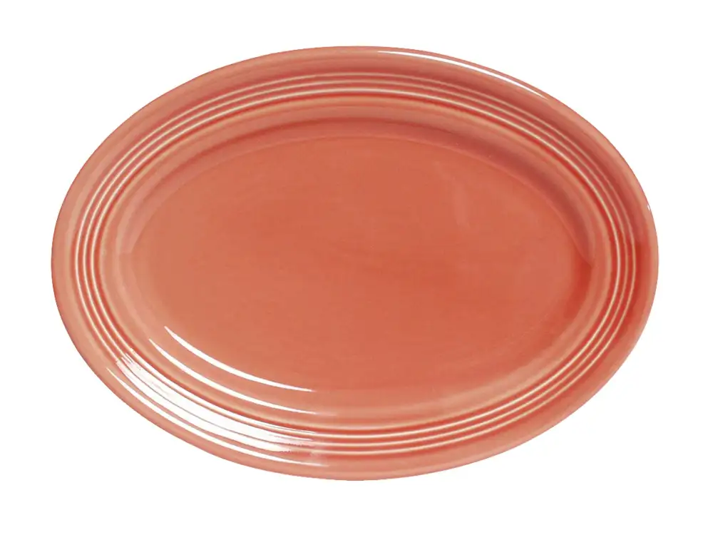 Concentric Pattern Oval Platter