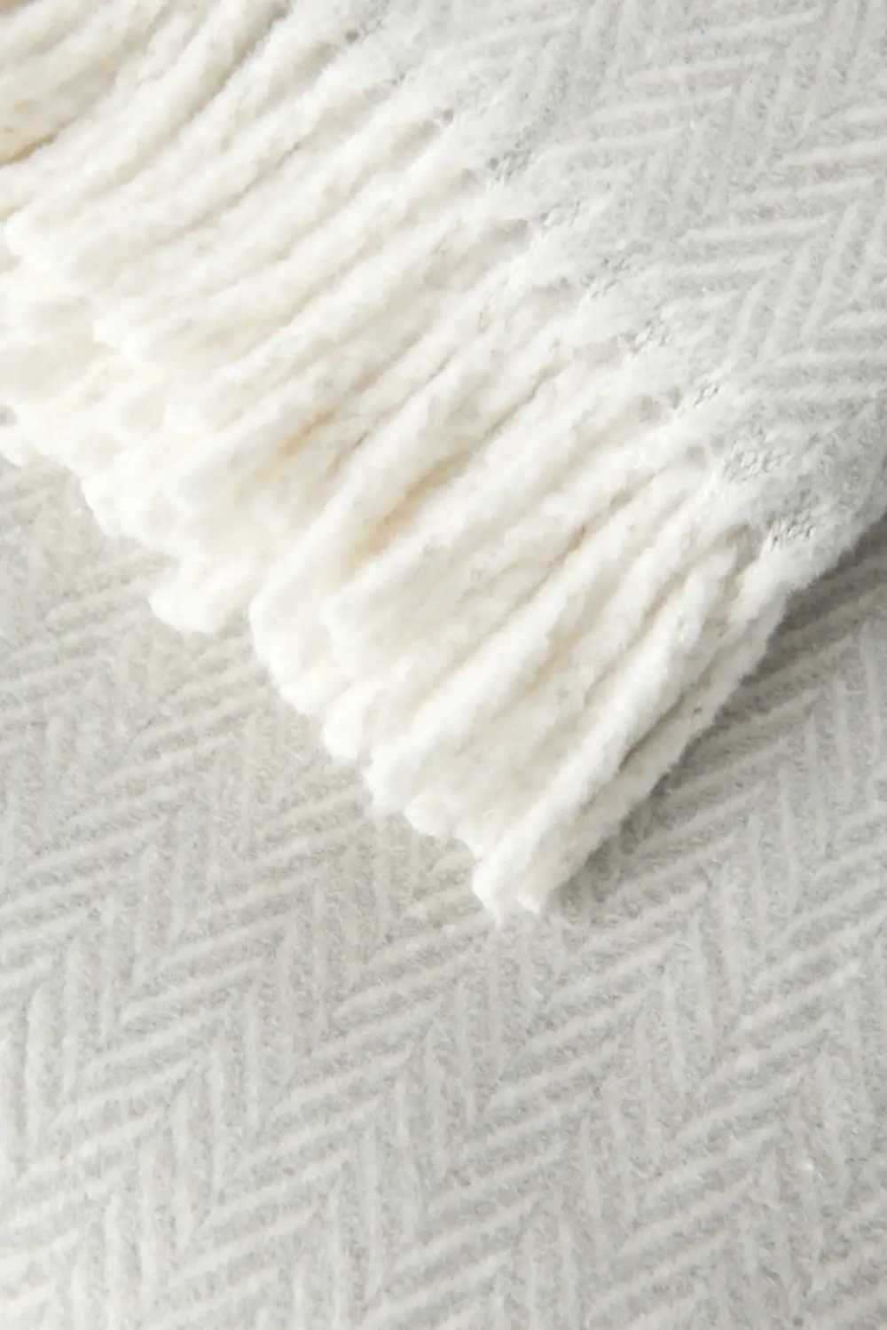 Textured Cotton Blend Throw