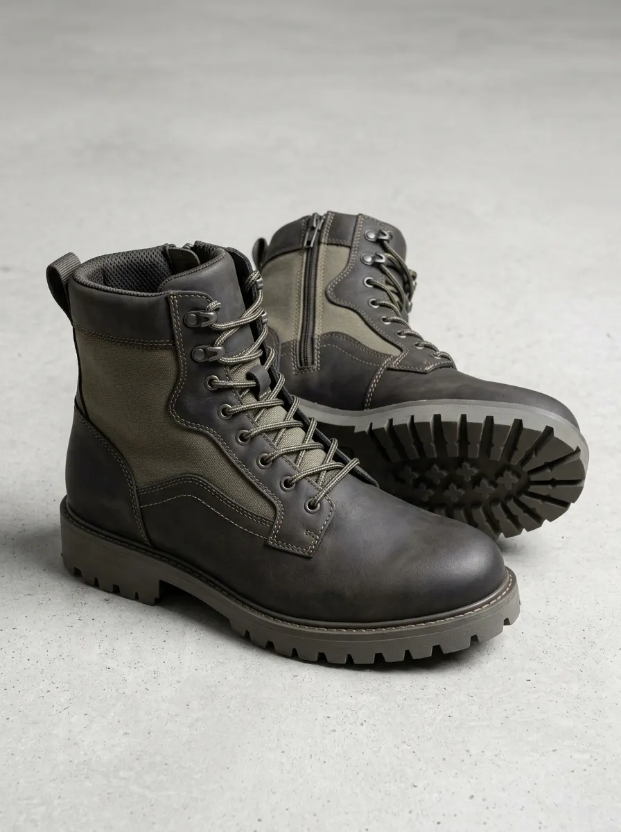 Unisex Tactical Outdoor Leather Work Boots