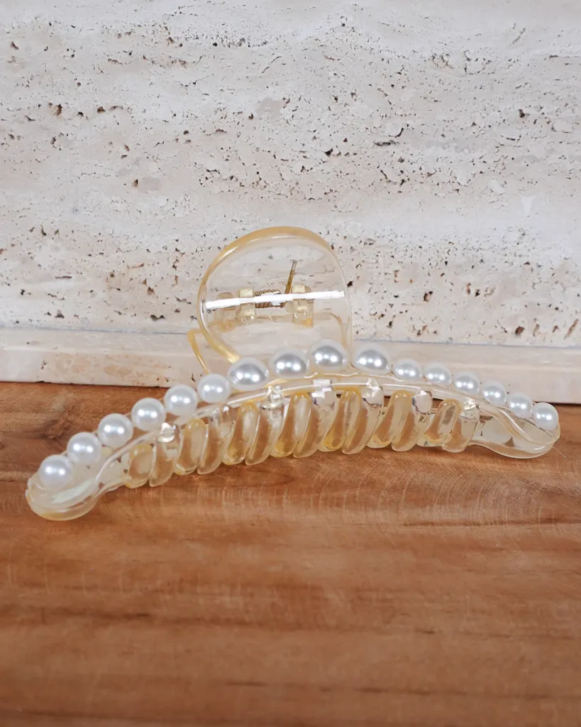 Lively Pearl Accent Hair Clip