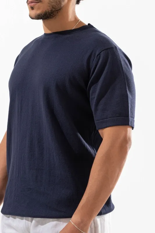 Round Neck Knit Shirt