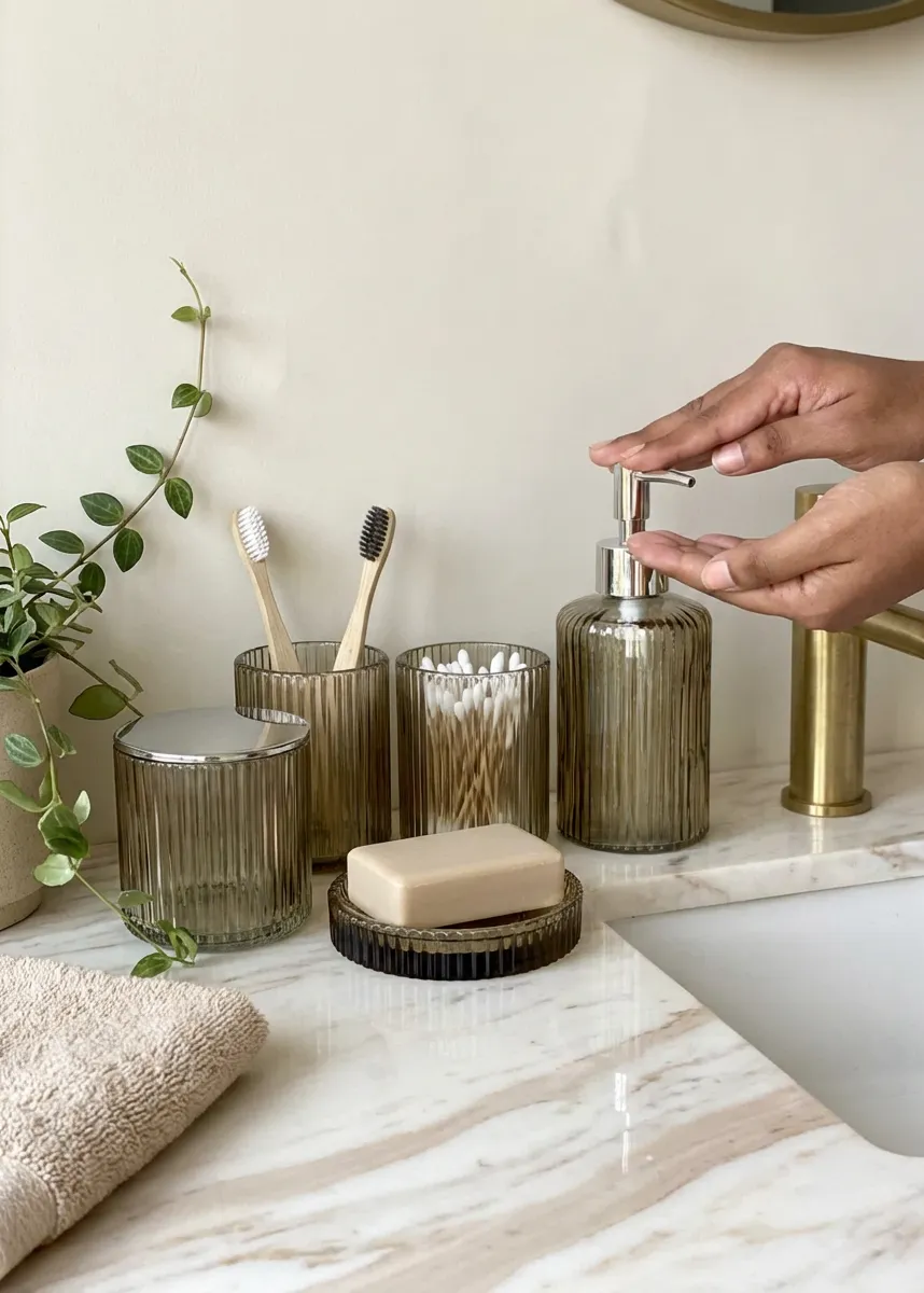 Mist Bathroom Set Amber Of