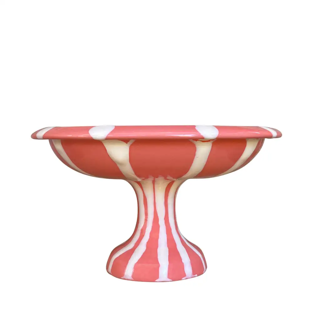 Hand-Painted Ceramic Bowl Stand