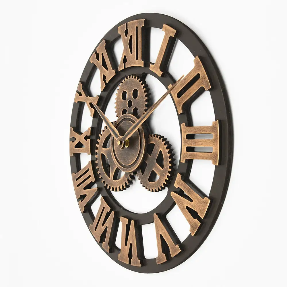 Wooden Metal Round Decorative Home Accent