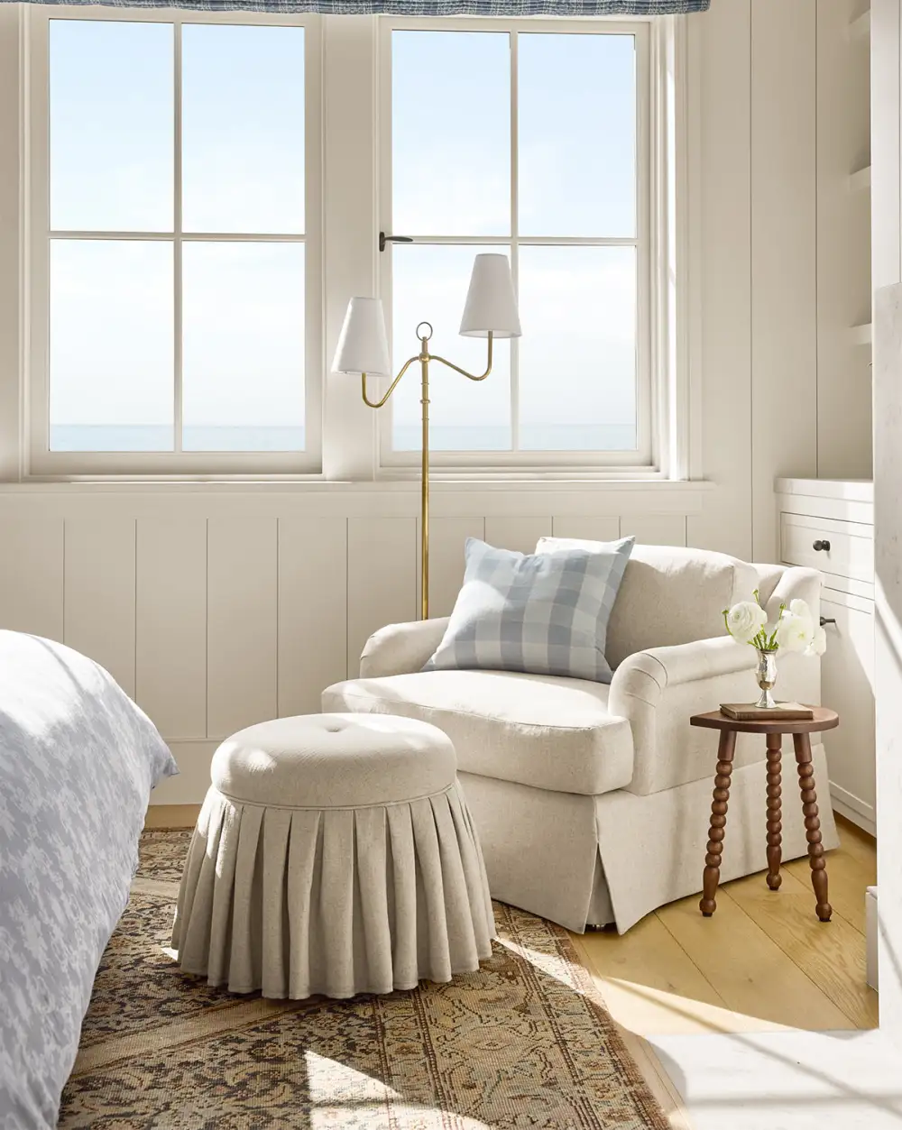 Skirted Lounge Chair