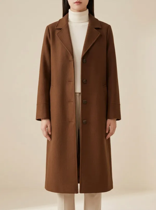 Classic Layer Wool-Blend Outerwear Coat