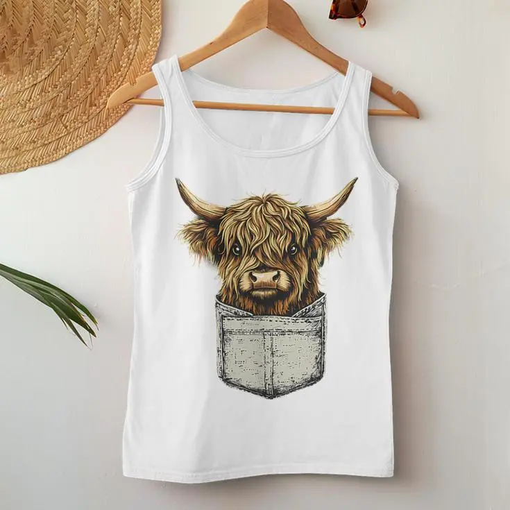 Highland Cow Women Tank Top