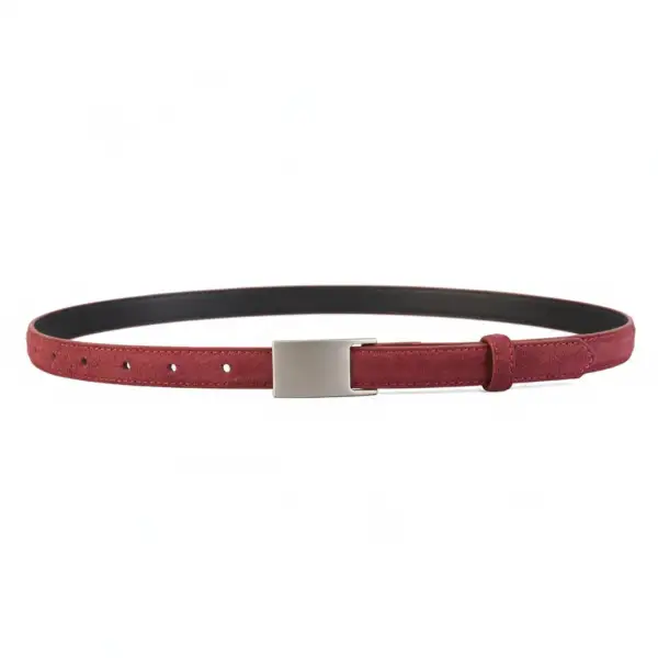 Modern Buckle Skinny Belt