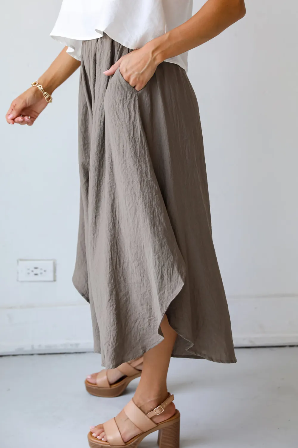 Mocha Wide Leg Pants