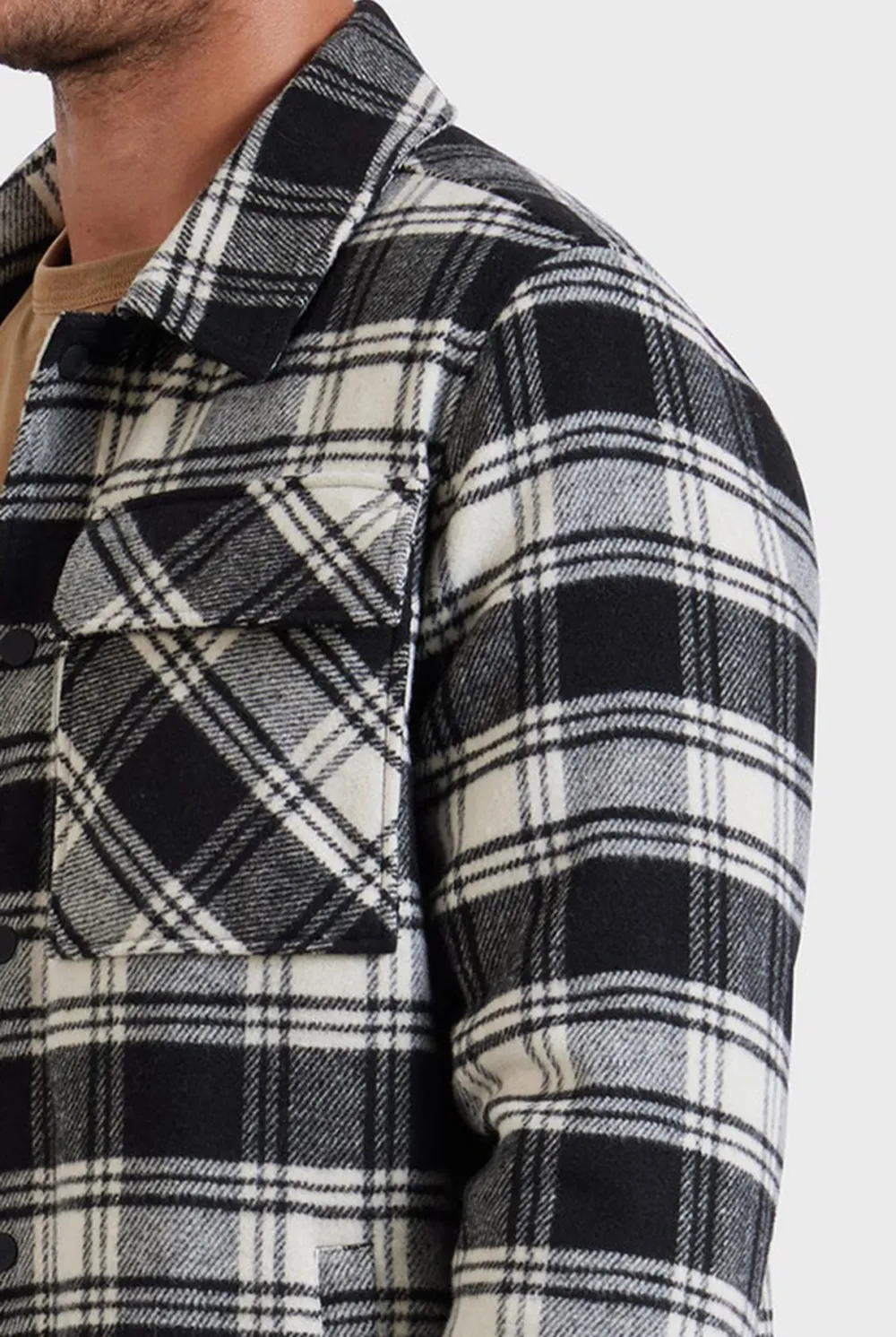 Classic Plaid Flannel Casual Shirt Jacket