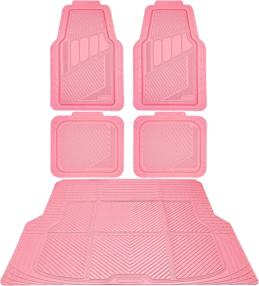 All Weather Rubber Vehicle Floor Mat Set