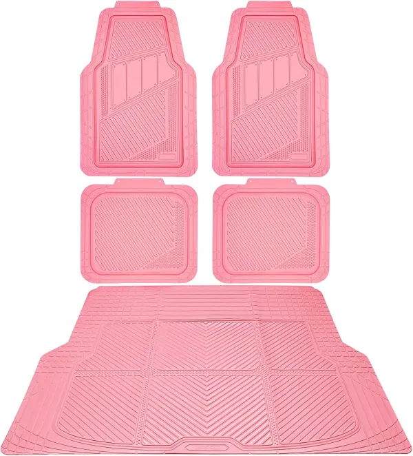 All Weather Rubber Vehicle Floor Mat Set