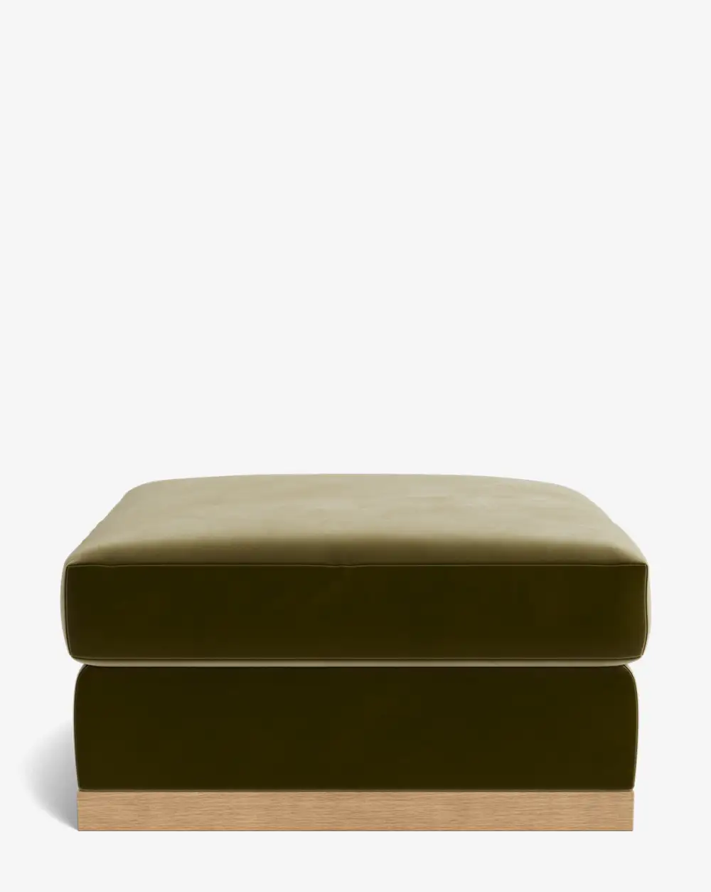 Modular Velvet Ottoman