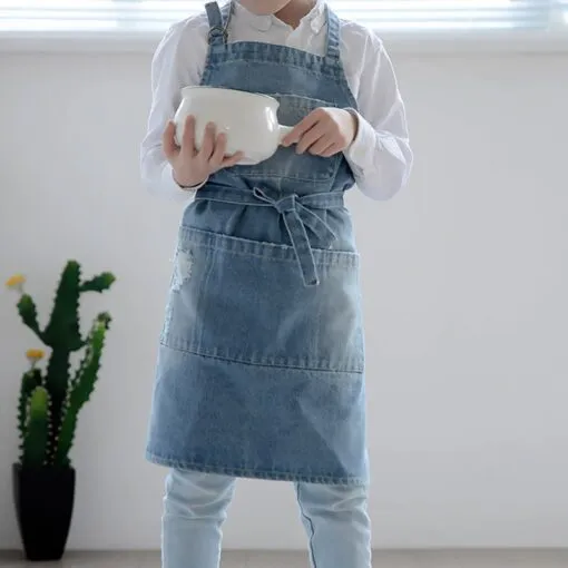 Kids Bib Denim Work Apron