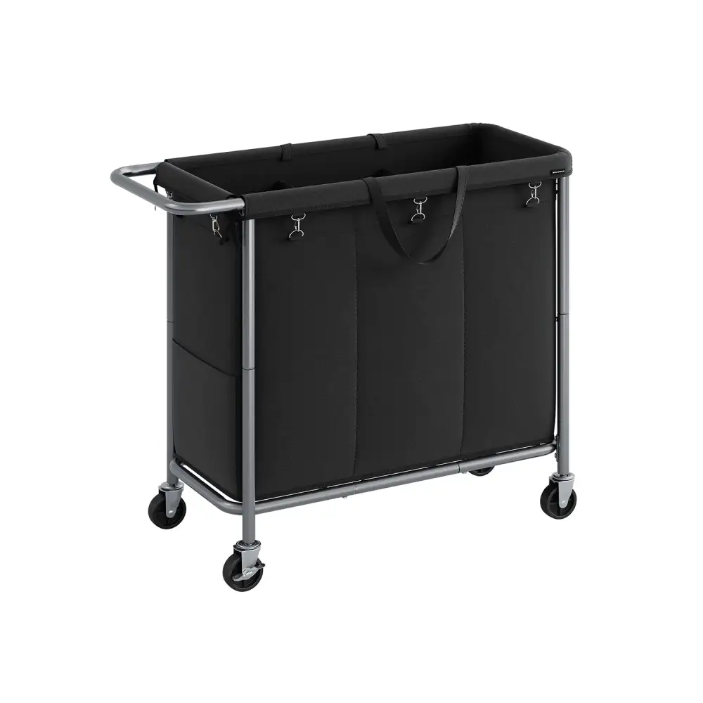Rolling Divided Laundry Sorting Hamper