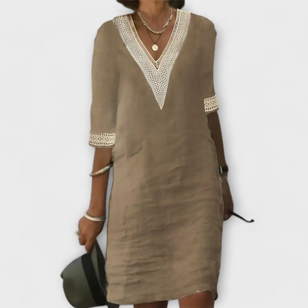 Linen Cotton Relaxed Casual Dress