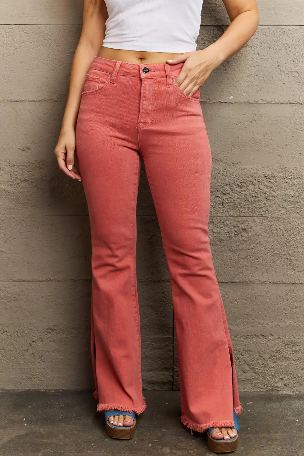 Drawstring Loose Fit Denim Jeans