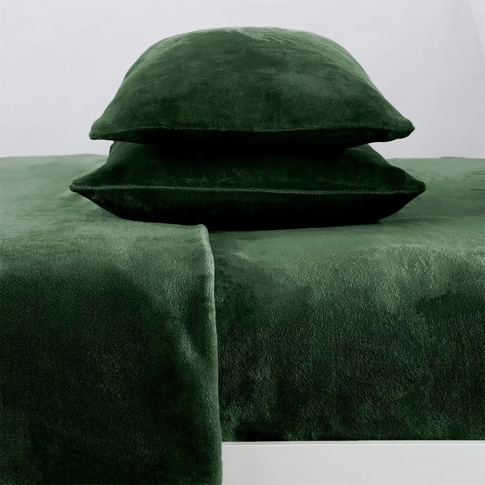 Refined Velvet Solid Sheet Bedding Set