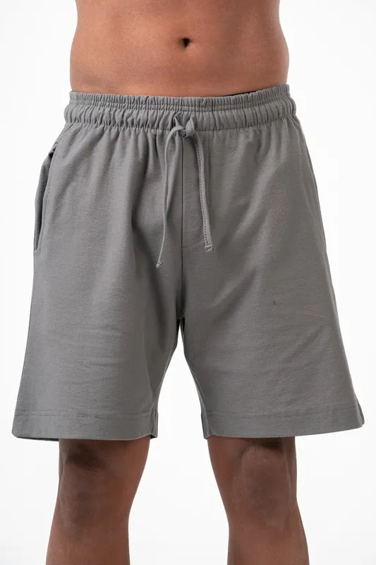 Dark Grey Relaxed Pull On Shorts