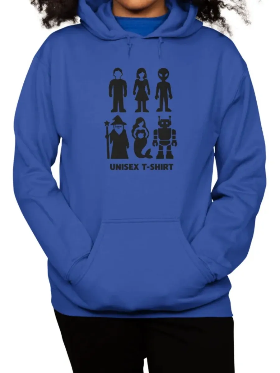 Cartoon Graphic Hoodie with Pocket