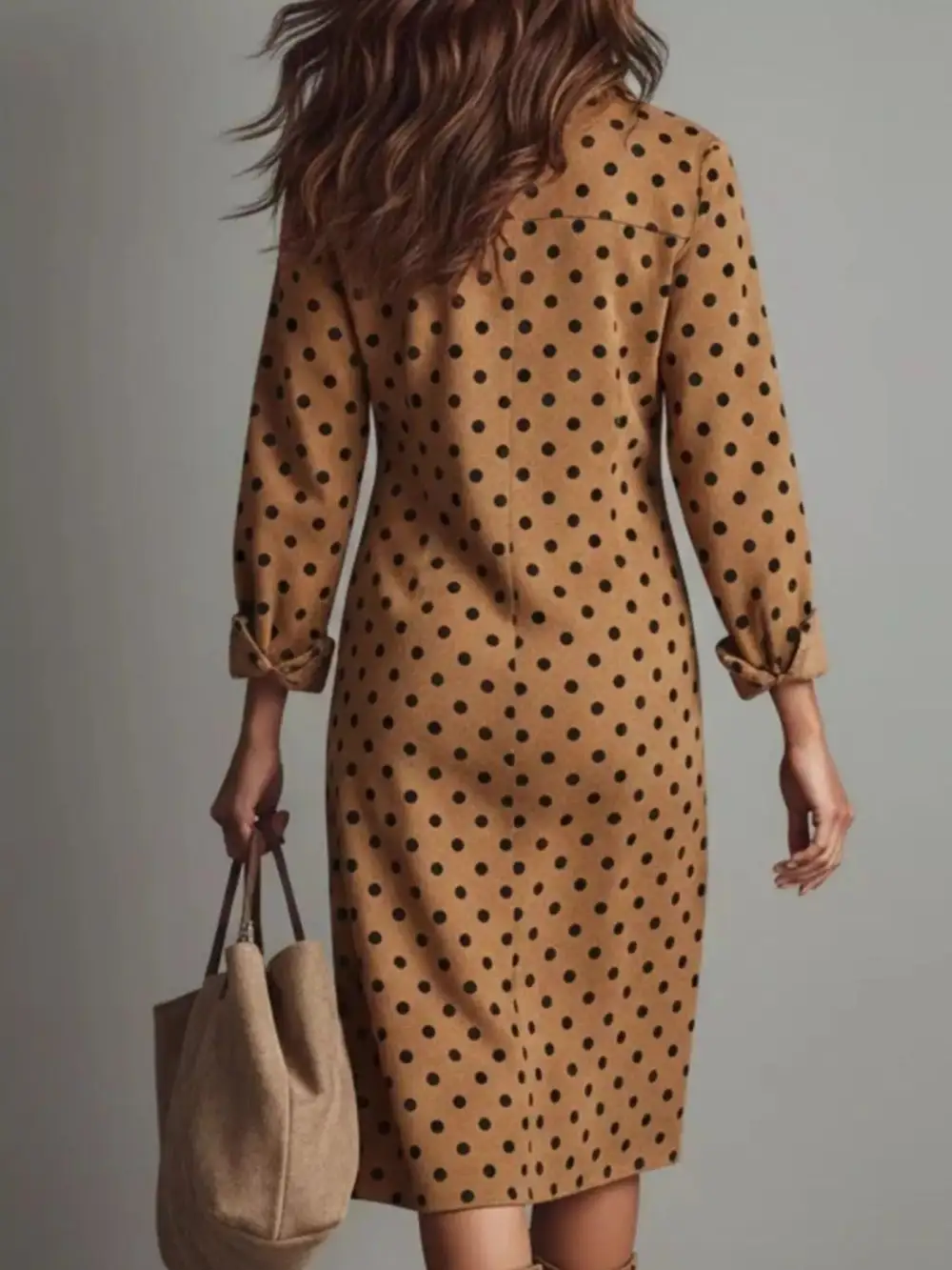 Cotton Polka-Dot Midi Dress