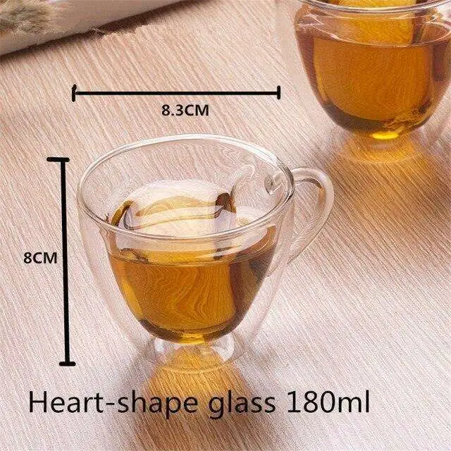 Insulated Glass Drinkware Set Table
