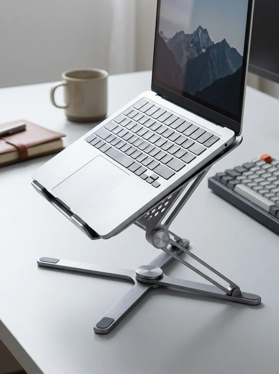 Ergonomic Aluminum Foldable Laptop Stand