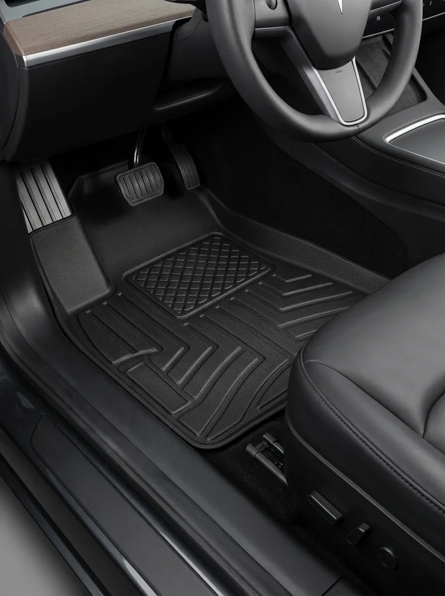 Classic Diamond-Pattern Car Floor Mats