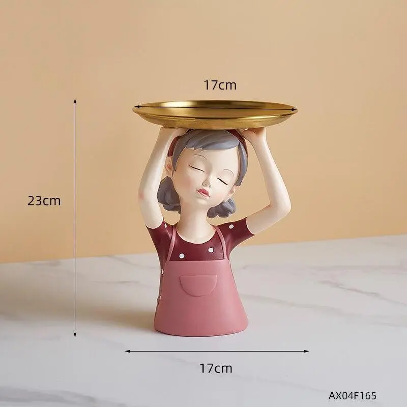 Girl Tray Storage Sculpture
