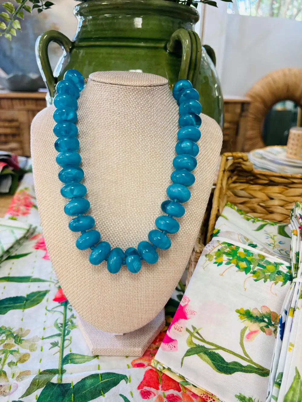 Beaded Candy Statement Necklace
