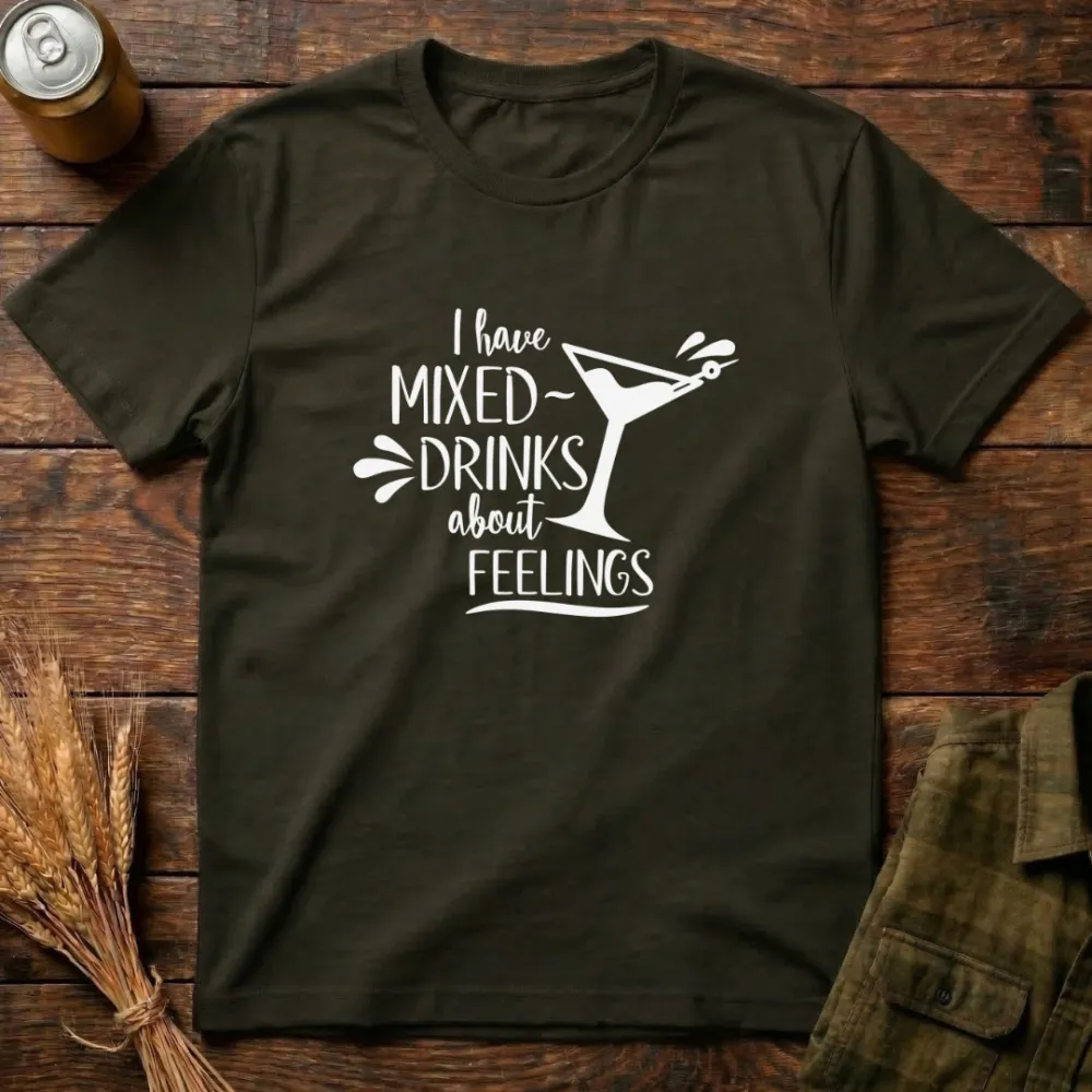 Mixed Feelings Graphic Cotton T-Shirt