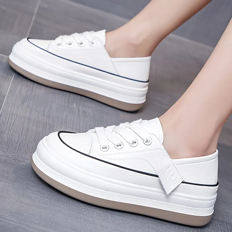 Platform Low Lace Up Sneakers