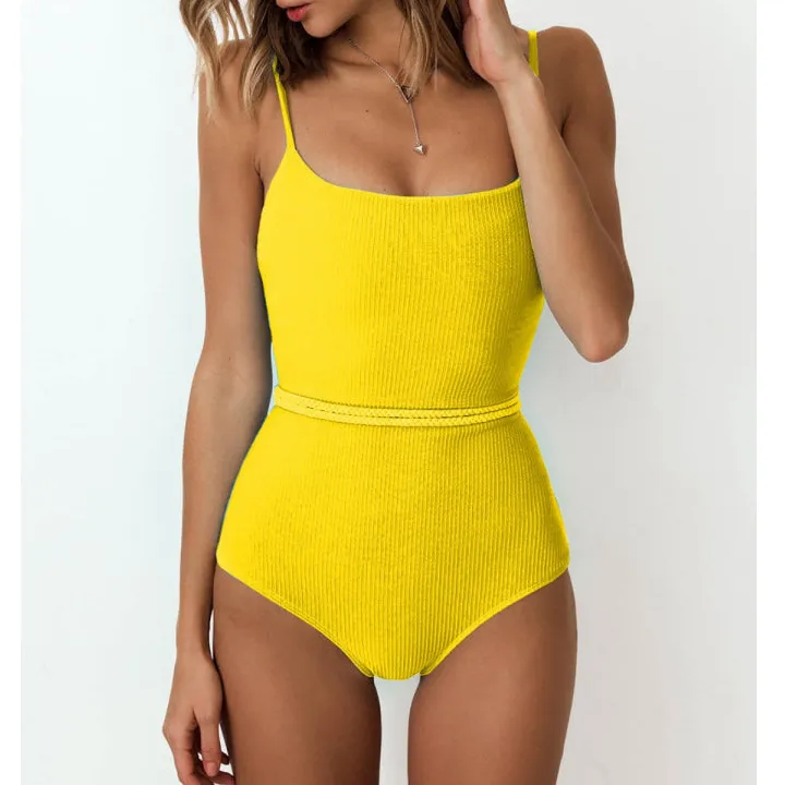 Women's Ribbed One-Piece Swimsuit