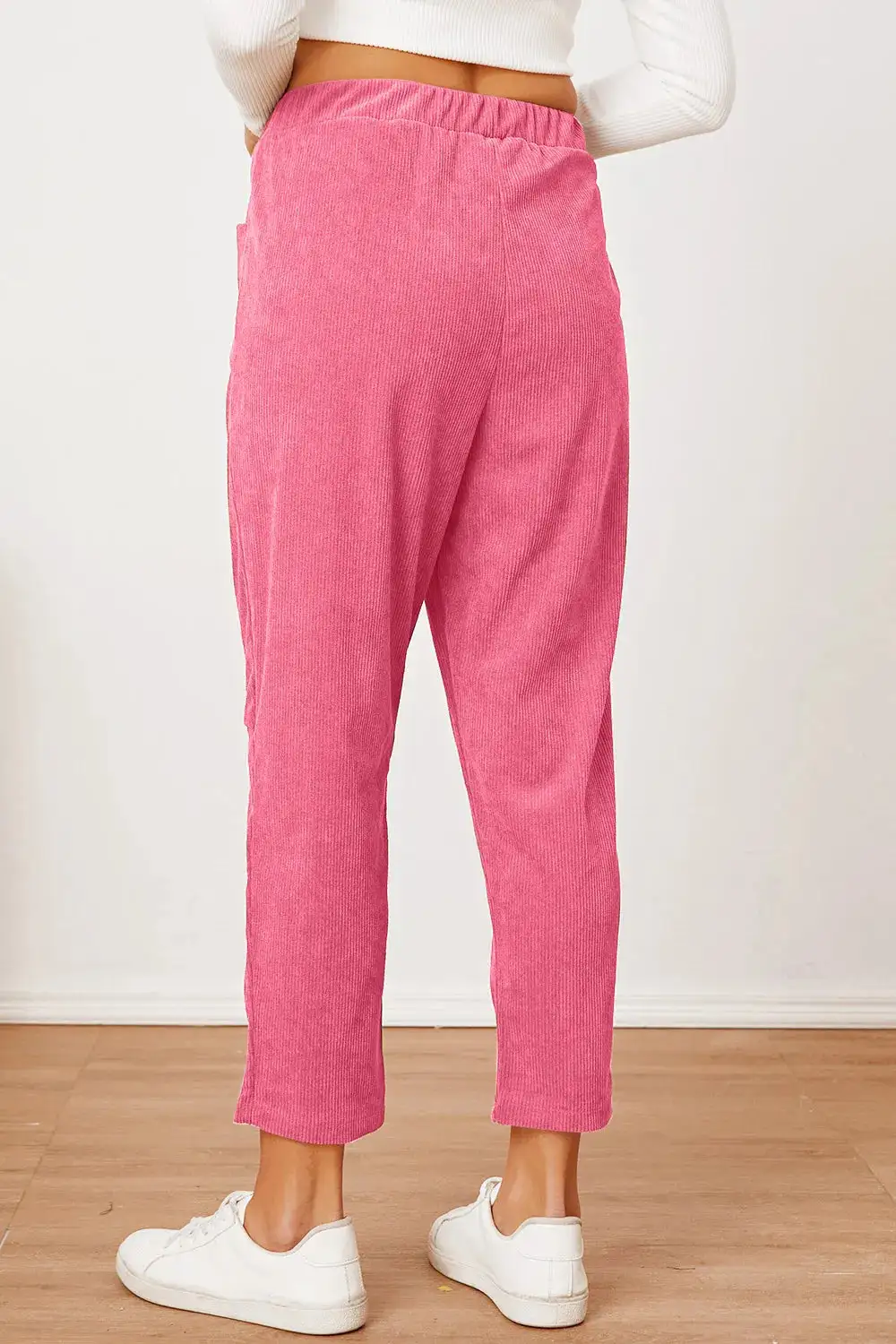Everyday High Waist Pocket Detail Pants
