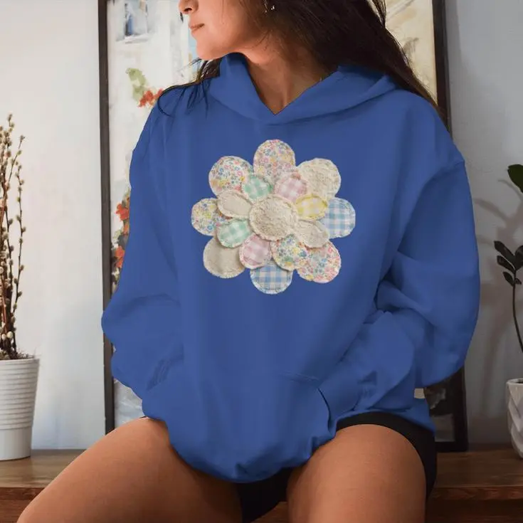 Patchwork Daisy Aesthetic Flower Women Hoodie