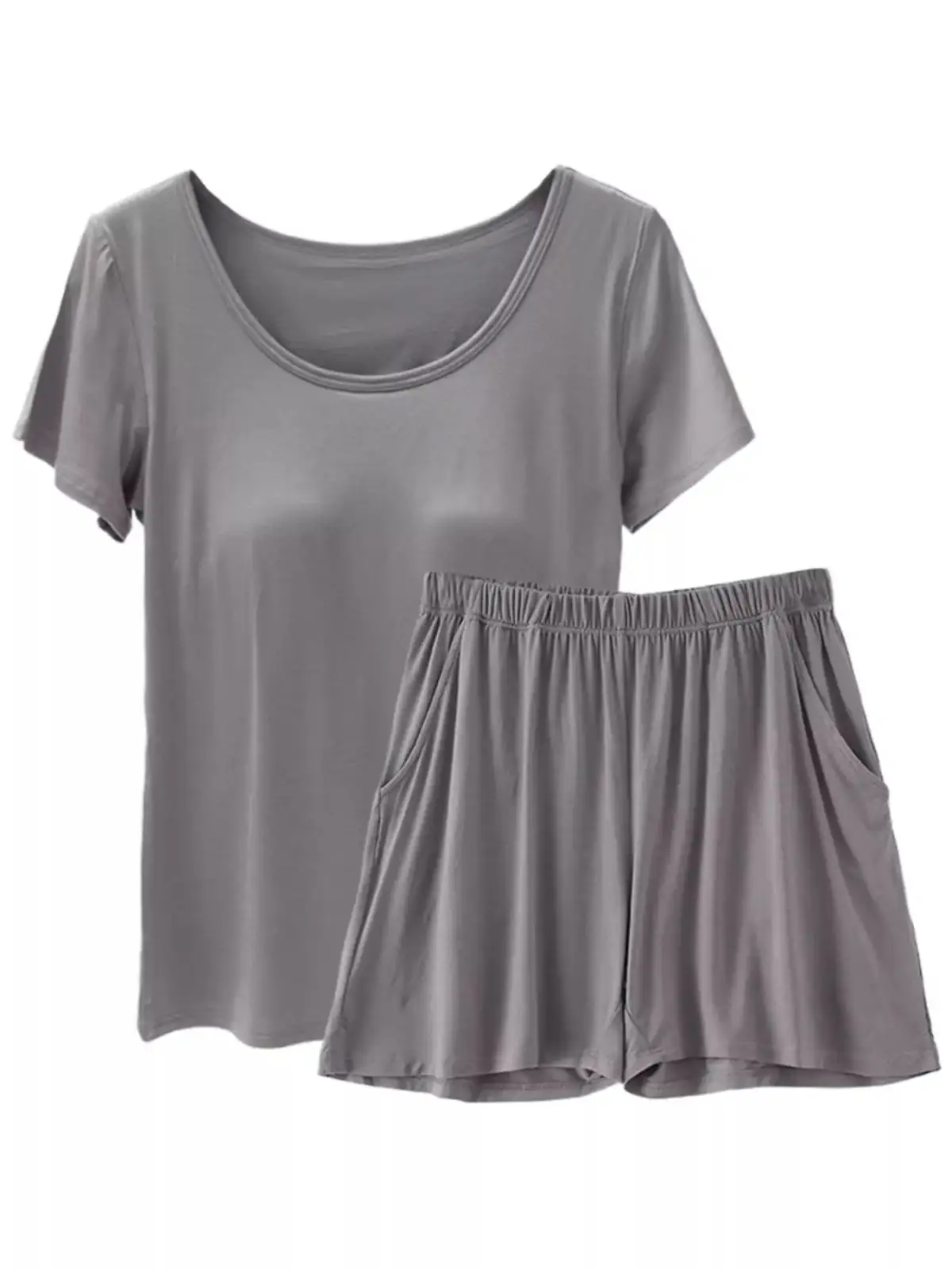 Relaxed Refined Pocketed Shirt and Shorts Matching Set