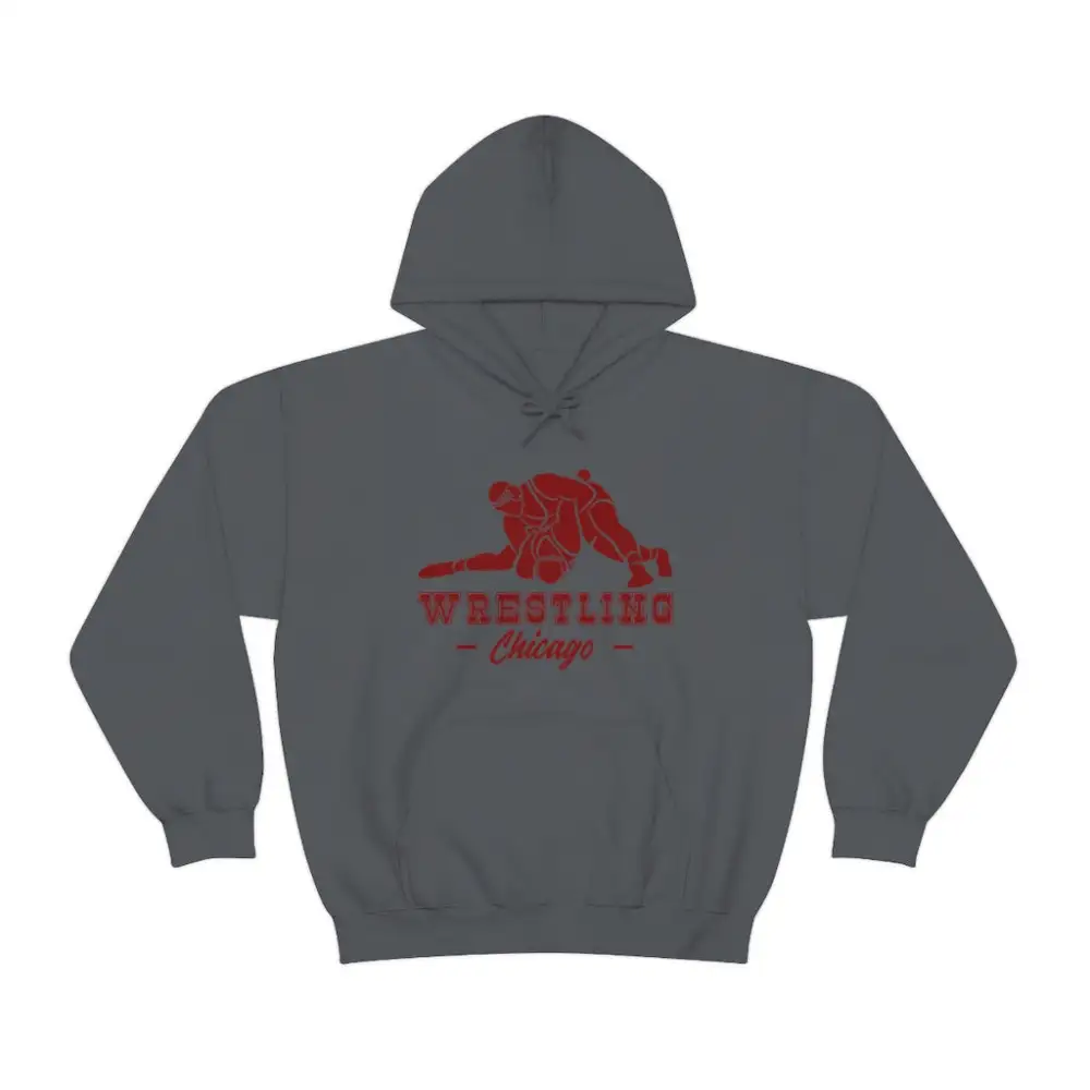 Soft Fleece Fan Style Wrestling Graphic Pullover Hoodie
