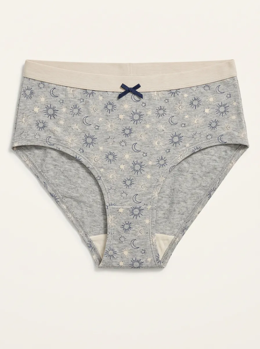 Women's Moon Celestial Printed Briefs