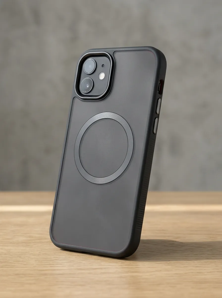 Magnetic Circle Matte Phone Case